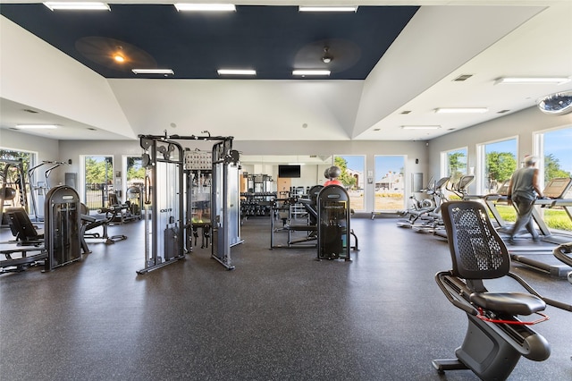 502 Austin Ln, Lavon, TX 75166 - gym featuring plenty of natural light