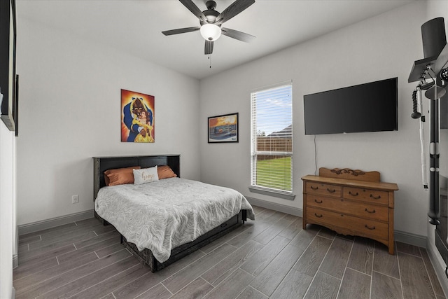 1005 Sinopa St, Caddo Mills, TX 75135 - bedroom with wood finish floors and ceiling fan