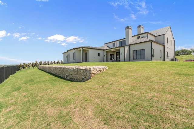 4532 Terroir Dr, Fort Worth, TX 76126 - back of property featuring a chimney