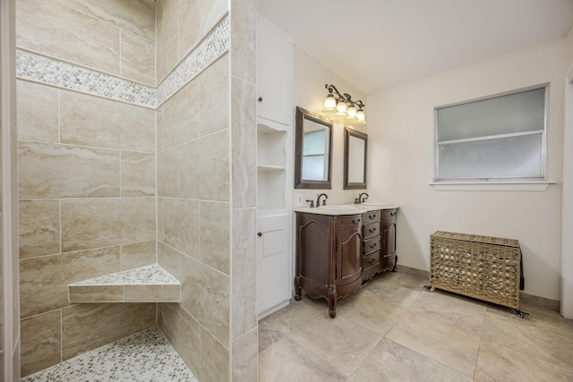 1203 Woodridge Cir, Euless, TX 76040 - full bath with vanity and a tile shower