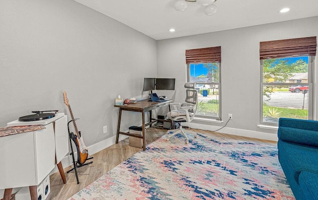 6005 Costera Ln, Dallas, TX 75248 - office space featuring light wood-style flooring and recessed lighting