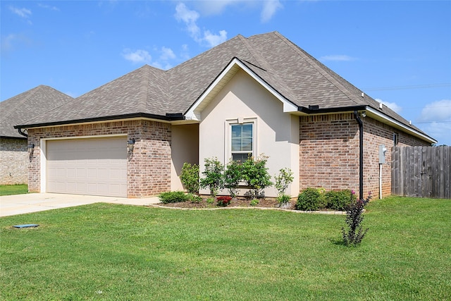 206 Berkshire Pl, Haughton, LA 71037 - view of front facade featuring brick siding, a shingled roof, and a garage