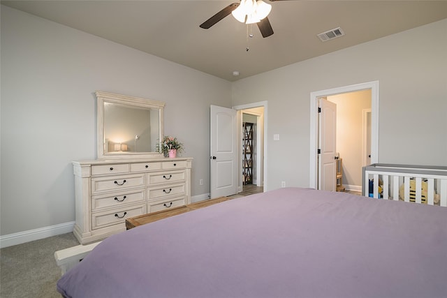 206 Berkshire Pl, Haughton, LA 71037 - bedroom with baseboards and ceiling fan