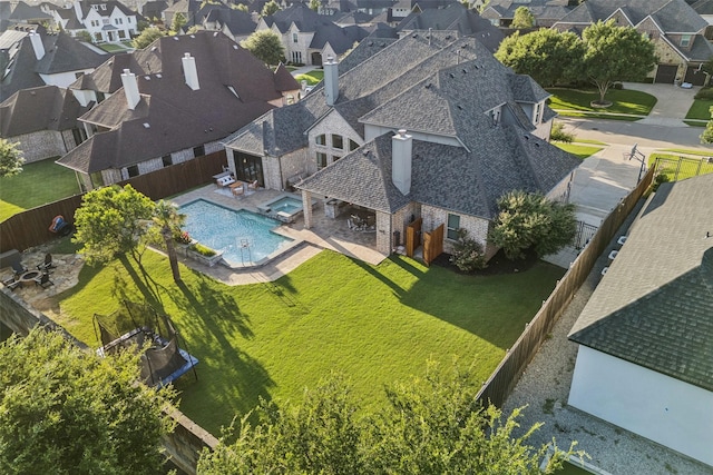 1030 Double B Trl, Prosper, TX 75078 - aerial perspective of suburban area featuring a pool
