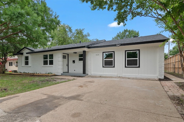 4118 Princeton Dr, Garland, TX 75042 - ranch-style home featuring brick siding and roof with shingles
