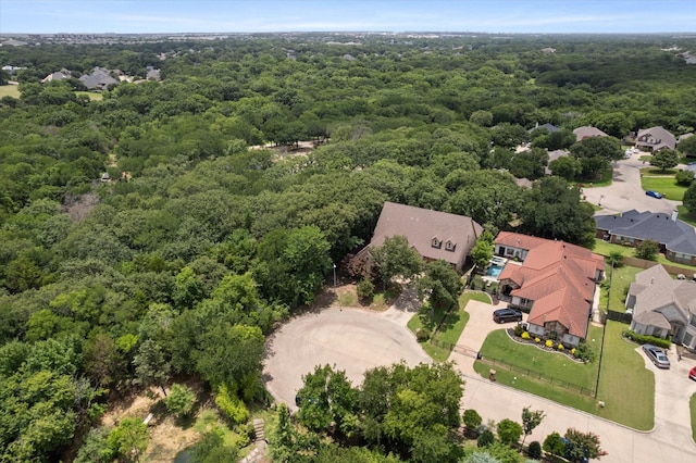 1911 Saddlehorn Ln, Mansfield, TX 76063 - aerial perspective of suburban area featuring a heavily wooded area