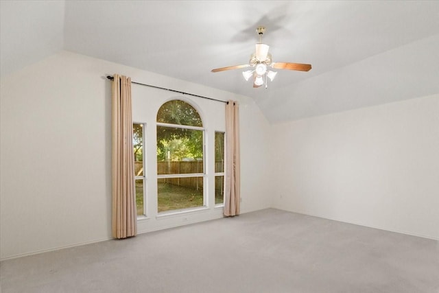 1100 Bellingham Pl, Arlington, TX 76001 - bonus room featuring lofted ceiling, carpet flooring, and ceiling fan