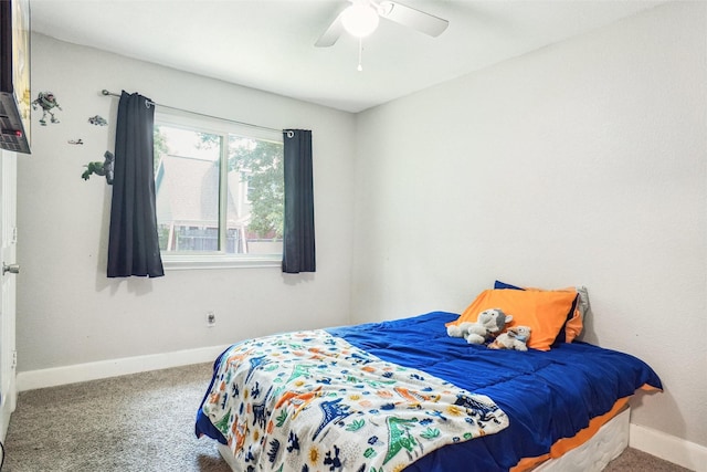 5905 Northfield Dr, Fort Worth, TX 76179 - bedroom with carpet floors and ceiling fan