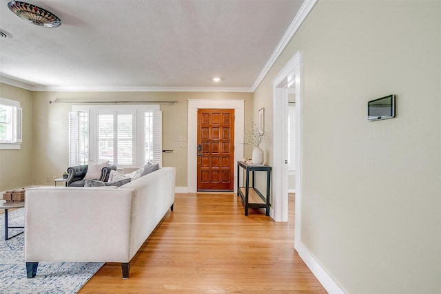 2012 Carleton Ave, Fort Worth, TX 76107 - living area with crown molding and light wood finished floors