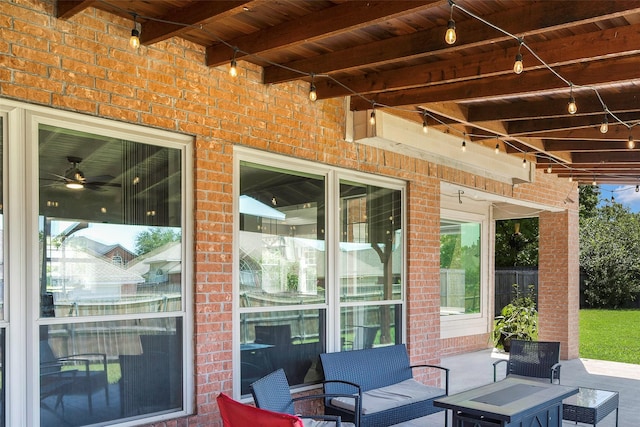 7305 Meadowwood Dr, Rowlett, TX 75089 - view of patio with an outdoor living space