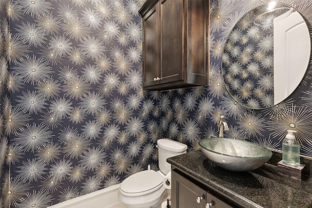 1800 Aspen St, Prosper, TX 75078 - half bathroom with vanity and toilet