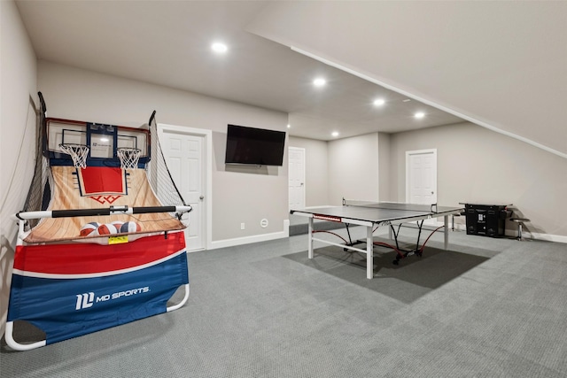1800 Aspen St, Prosper, TX 75078 - rec room featuring recessed lighting and carpet flooring