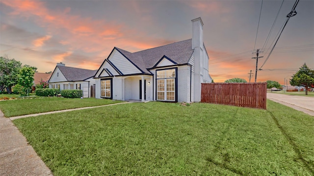 328 Antietam Way, Mesquite, TX 75149 - view of front facade featuring a chimney, brick siding, and a shingled roof