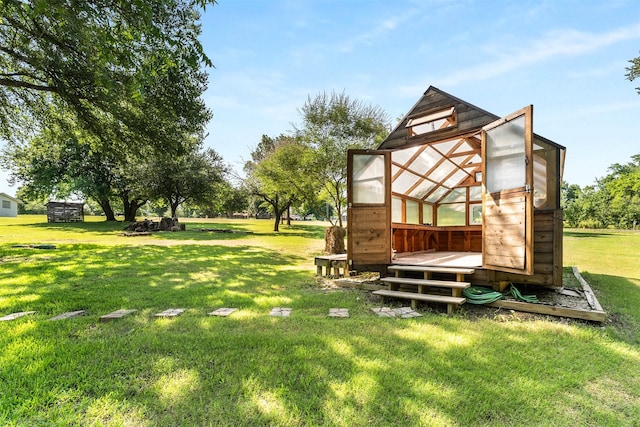 4610 County Road 862, Mckinney, TX 75071 - view of grassy yard with an exterior structure and an outbuilding