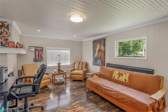 171 Albert Ave, Shreveport, LA 71105 - home office featuring wood finished floors and ornamental molding