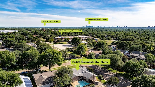 10305 Robindale Dr, Dallas, TX 75238 - drone / aerial view