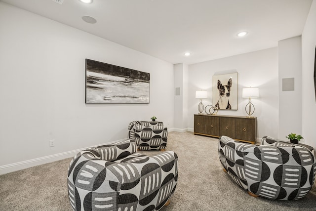 307 Misty Ln, Argyle, TX 76226 - living area featuring carpet floors and recessed lighting