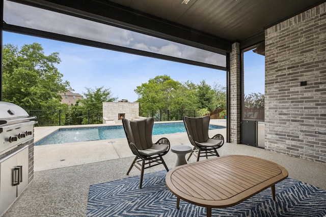 307 Misty Ln, Argyle, TX 76226 - view of patio with exterior kitchen