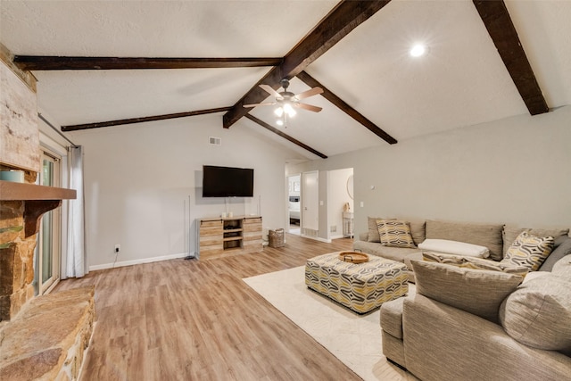 640 Silverstone Dr, Richardson, TX 75080 - living room with light wood-type flooring and a ceiling fan