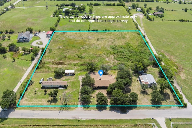7220 Tucker Dr, Weatherford, TX 76085 - view of rural area with property boundaries highlighted