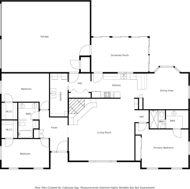 7220 Tucker Dr, Weatherford, TX 76085 - view of floor plan / room layout