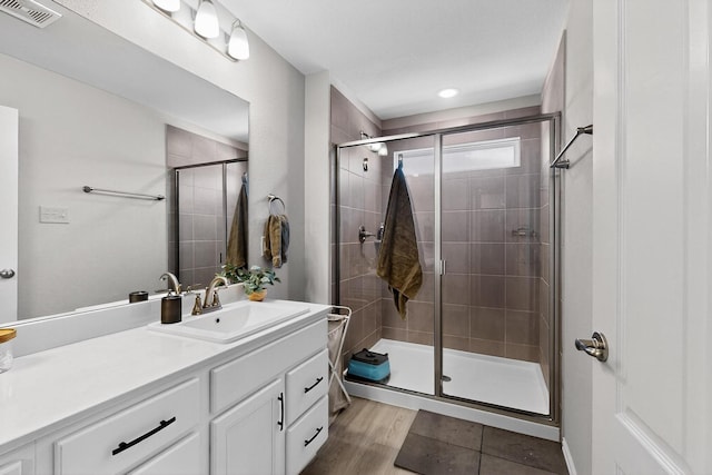 1848 Indigo Ln, Forney, TX 75126 - bathroom with vanity and a stall shower