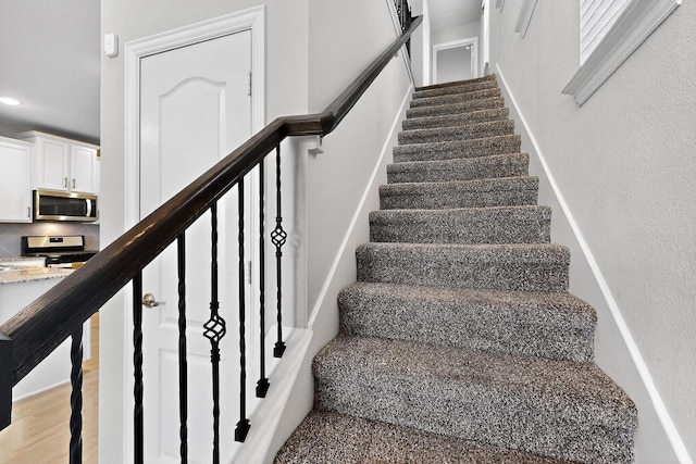 1848 Indigo Ln, Forney, TX 75126 - stairs featuring recessed lighting