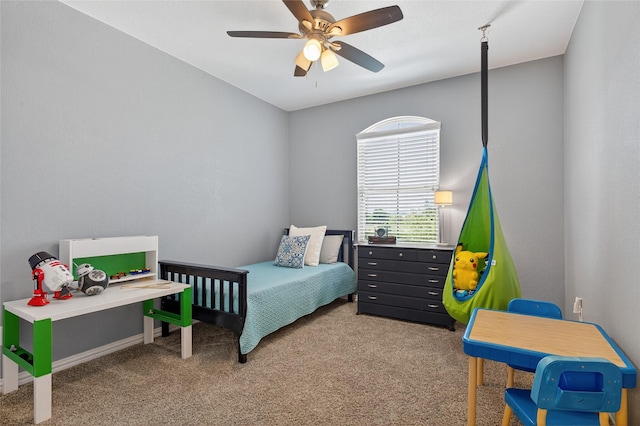 14800 Star Creek Dr, Aledo, TX 76008 - bedroom featuring carpet floors and ceiling fan