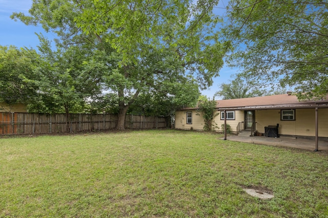 5029 Jerri Ln, Haltom City, TX 76117 - view of yard featuring a patio and entry steps