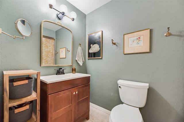 714 Silverstone Dr, Richardson, TX 75080 - bathroom with vanity and tile patterned flooring