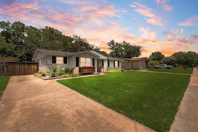 714 Silverstone Dr, Richardson, TX 75080 - ranch-style home with driveway and brick siding