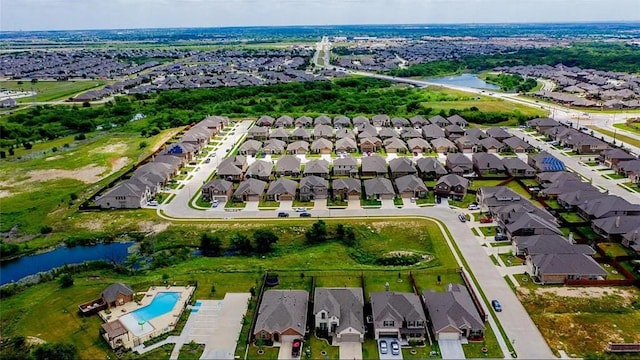1844 Rio Costilla Rd, Fort Worth, TX 76131 - aerial view of residential area with a nearby body of water