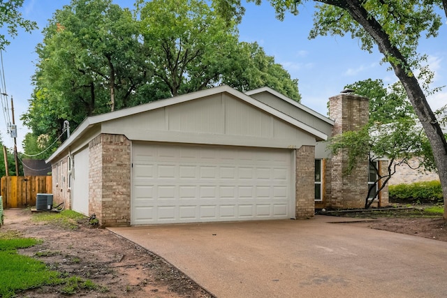 5903 Cameron Dr, Arlington, TX 76017 - view of front of property with a chimney, brick siding, and concrete driveway