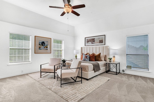 2904 Champlin Ct, Richardson, TX 75082 - bedroom featuring carpet flooring and vaulted ceiling