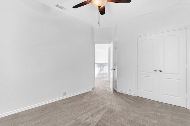 2904 Champlin Ct, Richardson, TX 75082 - unfurnished bedroom featuring carpet floors, a closet, and a ceiling fan