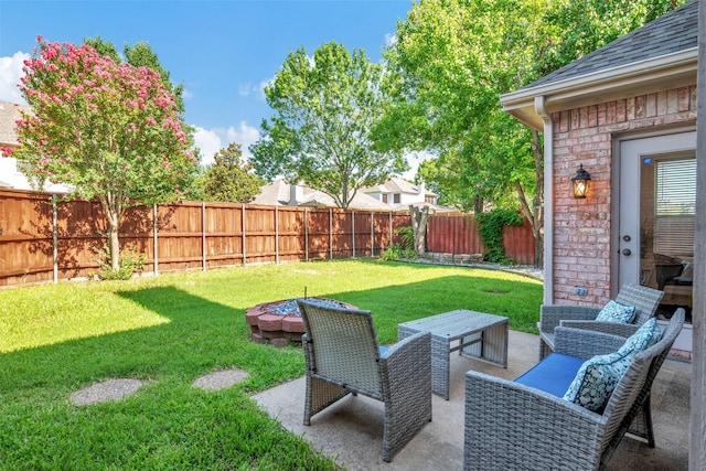 2904 Champlin Ct, Richardson, TX 75082 - fenced backyard with a patio