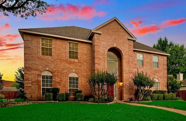 2904 Champlin Ct, Richardson, TX 75082 - view of front of house with brick siding and a shingled roof