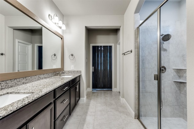 11825 Wulstone Rd, Fort Worth, TX 76052 - full bath featuring double vanity and a stall shower
