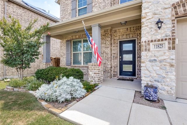 11825 Wulstone Rd, Fort Worth, TX 76052 - entrance to property featuring brick siding and a porch