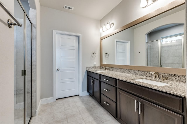 11825 Wulstone Rd, Fort Worth, TX 76052 - bathroom with double vanity and a shower stall