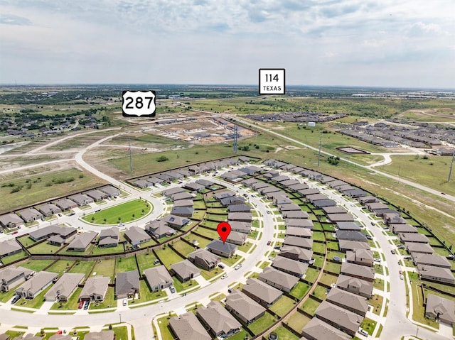 171 Tanager Dr, Rhome, TX 76078 - aerial view of property and surrounding area with nearby suburban area