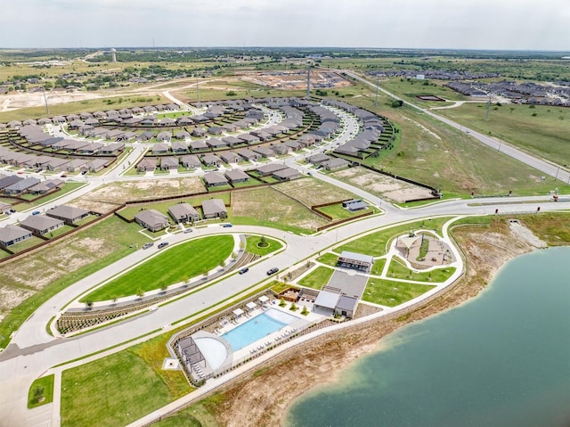 171 Tanager Dr, Rhome, TX 76078 - drone / aerial view of a large body of water and a pool area