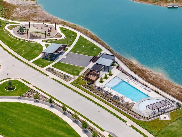 171 Tanager Dr, Rhome, TX 76078 - drone / aerial view of a nearby body of water