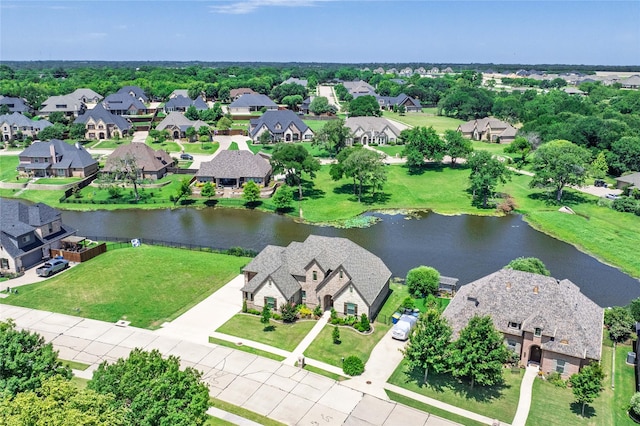 2604 Silverado Trl, Sherman, TX 75092 - aerial perspective of suburban area featuring a large body of water