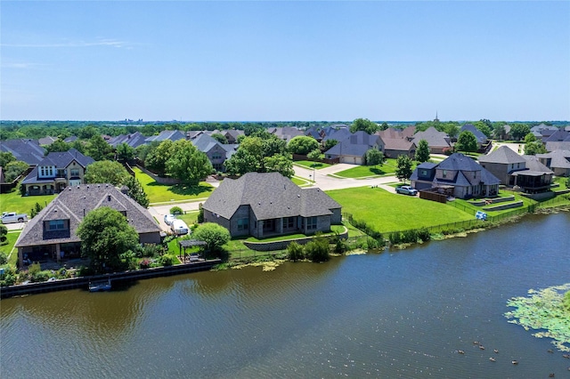 2604 Silverado Trl, Sherman, TX 75092 - aerial perspective of suburban area with a large body of water