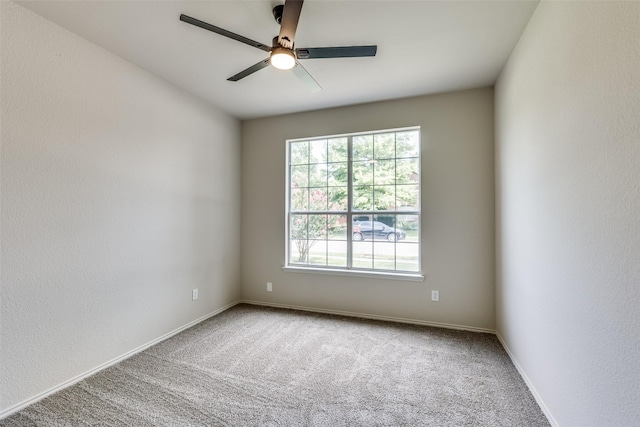 1432 Stillforest Dr, Allen, TX 75002 - carpeted empty room with ceiling fan and baseboards
