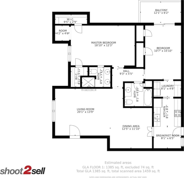 11330 Park Central Pl Unit C, Dallas, TX 75230 - view of floor plan / room layout