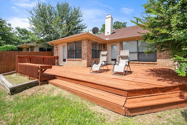 5603 Farris Dr, Arlington, TX 76017 - view of wooden terrace