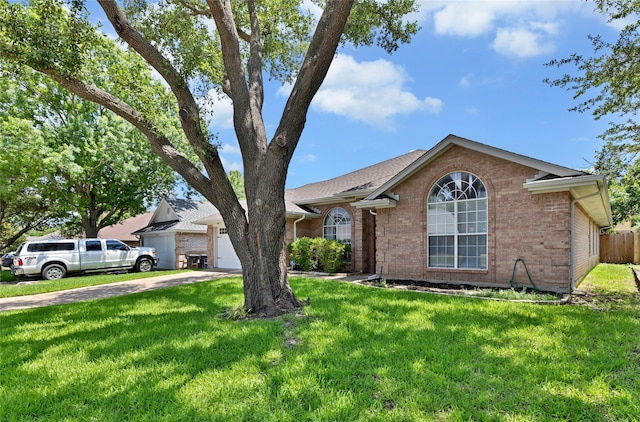 3937 Marsh Ln, Fort Worth, TX 76123 - ranch-style home featuring brick siding, driveway, and a garage