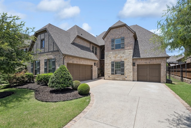 2751 Langley Way, Prosper, TX 75078 - view of front of property with brick siding, driveway, a shingled roof, and an attached garage